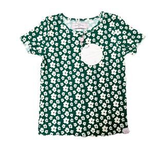 NWT SweetHoney Emerald Blooms Shirt Size 5